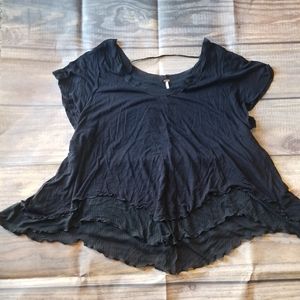 Free People Black Shirt size Small New with tag
